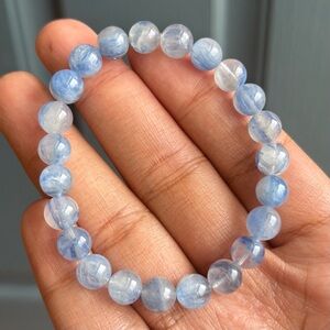 Icy Kyanite Crystal Bracelet 8mm